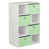 White Cube Kids Storage Unit & Fabric Drawers Childrens Childs Bedroom