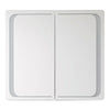 Bathroom Mirror Cabinet with LED Lights Demister Shaver Socket Bluetooth Speaker