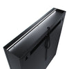 LED Bathroom Mirror Cabinet Black with Shaver Socket Illuminated Lights 630x650