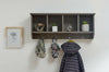 Kempton Shoe Cabinet Bench Only Or Matching Wall Rack With Hooks Optional - Grey