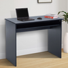 Wooden Computer Desk Black Home Office Space Saving Workstation Study Table