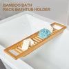 Bamboo Wood Bath Tub Rack Bathroom Shelf Tidy Tray Storage Caddy Organiser Wood
