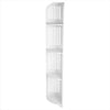 4 Tier Corner Bookshelf Freestanding Shelf Rack Bookcase Cabinet Storage Shelves