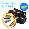 Super Bright Waterproof Head Torch Headlight LED-USB Rechargeable Headlamp Fish