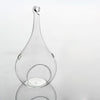 6/12/36X Clear Glass Teardrop Bauble Hanging LED Candle Tea Light Holder Wedding