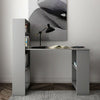 Computer Desk Laptop Study PC Table Home Office Corner Desk With Shelves Grey