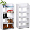 5 Tier Shoes Storage Cabinet White Organiser Shelf Footwear Rack Stand Unit UK