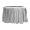 120" Inch Round Satin Tablecloth Wedding Party Table Cover Cloth Decor Baby