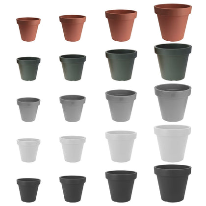 Plastic Flower Plant Garden Indoor Outdoor Herb Planter Pots Sizes and Colours