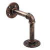 4Pcs Pipe Shelf Brackets Industrial Iron Rustic Wall Floating Shelves Supports