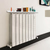 New Round Radiator Shelves Shelf 60cm/90cm MDF Included Brackets corners UK