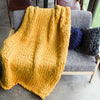 Luxury Chunky Warm Knitted Thick Blanket Hands Bulky Knit Throw Sofa Bed Cover