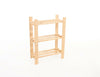 SOLID WOODEN STORAGE SHELF 3 & 5 TIER SHELVING UNIT, GARAGE, HOME SHED, BOOKCASE