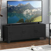 3-Door Media TV Stand Industrial Steel Sideboard Storage Cabinet Living Room