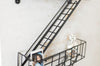 Novelty NYC Fire Escape Floating Wall Shelf 3 Tier Shelving Unit Display Stand