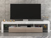 200cm RGB Moern Furniture TV Unit Cabinet Stand Doors LED Light With Drawer UK