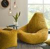 Jumbo Cord Beanbag Chair XL Large Bean Bag in Plush Jumbo Cord beanbags Highback