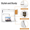 Home Wall Mounted Table Folding Computer Desk Floating Storage Workstation White