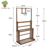 Large Wooden Flower Plant Stand Tall Hanging Shelf Planter Bonsai Display Rack