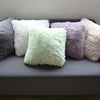 45*45cm Throw Family Decoration Fur Fluffy Sofa Pillow Soft Plush Cushion Cover
