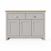 Sideboard Cabinet Furniture Storage Grey or Cream Cupboard 3 Doors 2 Drawers