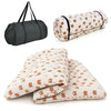 Futon Mattress Floor Roll Up Mattress Tatami Mat Washable Cover with Carry Bag