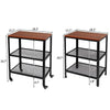 3 Tier Trolly Basket Rack Storage Kitchen Cart Wheels Metal Utility Cart UK