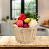 Lady and Kids Rattan Wicker Basket Woven Bike Bicycle Handlebar Natural Weaving