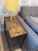 Industrial Side Table Vintage Sofa End Rustic Metal Coffee Small Console Unit