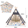 Large Pet Teepee Bed Cat/Kitten/Dog/Puppy Igloo Play Tent Tipi House Cushion Mat