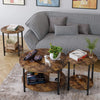 Set of 2 Coffee Table Nesting Tables Side Table End Cocktail Table Living Room