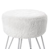 Luxury Plush Velvet Stool Metal Hairpin Leg Bedroom Seating Dressing Table Stool