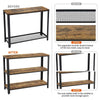 2-Tier Console Table Side Table w/ Drawer and Shelves Entryway Hallway Furniture