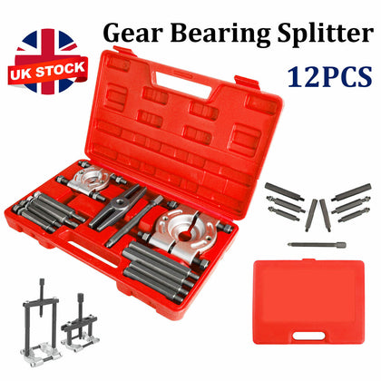 12pcs Fly Wheel Separator Workshop Bearing Splitter Gear Puller Tool Kit