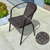 Garden Patio Square Table and 2/4 Stacking Chairs Outdoor Bistro Furniture Set