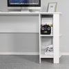 Mondeer White Corner Table L-shaped Computer Desk Workstation Office Study