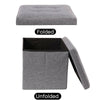 Folding Ottoman Storage Box Pouffe Seat Stool Home Chair Footstool Storage Bench