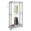 Heavy Duty Clothes Rail Rack Hanging Garment Display Stand Shoe Storage Shelf UK
