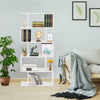 Modern Book Shelves 5 Tier S Shape Bookshelf Case Storage Plant Shelf Organizer