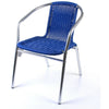 Aluminium Chrome Bistro Table Square Round Stacking Chair Cafe Outdoor Furniture