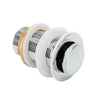 Chrome Waste Disc Pop Unslotted Click Clack Basin Sink Tap Push Up Plug UK