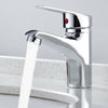 UK Modern Bathroom Taps Basin Sink Mono Mixer Chrome Cloakroom Tap with 2 Hoses