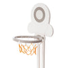 Foldable Baby Playpen with Activity Panel and Basketball Hoop 16 Panels Grey HT