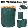 Garden Waste Bag Heavy Duty Round Sack Large Reinforced Bin Waterproof Reusable