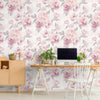 Stella Geometric Floral Wallpaper Blush Pink/White 9750 Belgravia Decor Glitter
