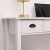 White Console Table 3 Drawer w/Shelf Hallway Hall Table Dressing Table Furniture