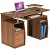 Computer Desk with Shelves Cupboard & Drawers for Home Office Piranha Tetra PC 5