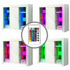 TV Unit Cabinet Stand Sideboard Cupboard Matt Body & High Gloss Door LED Lights