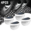 4/8 X LED SOLAR POWER GARDEN FENCE LIGHTS WALL OUTDOOR SECURITY LAMPS COLD LIGHT