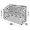 HEAVY DUTY WATERPROOF 3 SEAT SEATER OUTDOOR GARDEN PARK BENCH COVER WEATHERPROOF